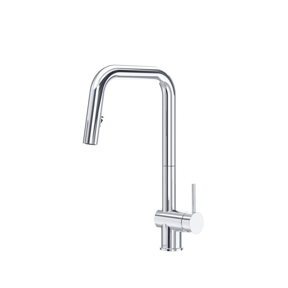 Riobel AZSQ201C Azure Pull-Down Kitchen Faucet With U-Spout - Chrome