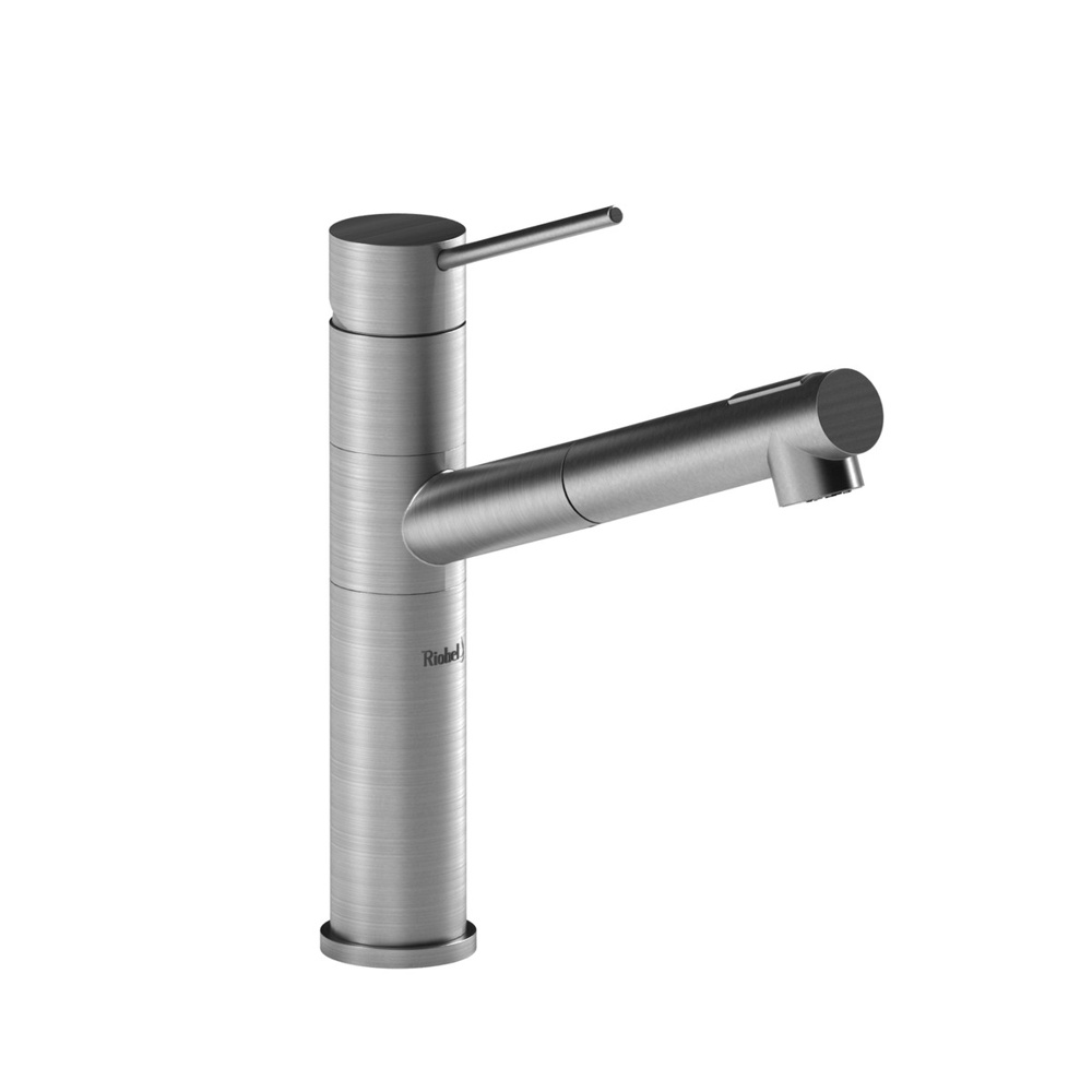 Riobel CY101SS Cayo Pull-Out Kitchen Faucet - Stainless Steel