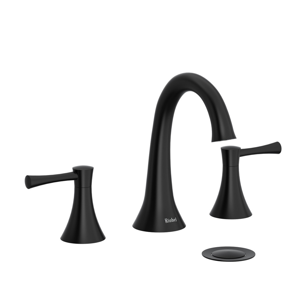 Riobel ED08LBK Edge Widespread Lavatory Faucet - Black
