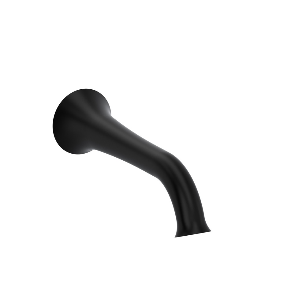 Riobel ED80BK Edge Wall Mount Tub Spout - Black