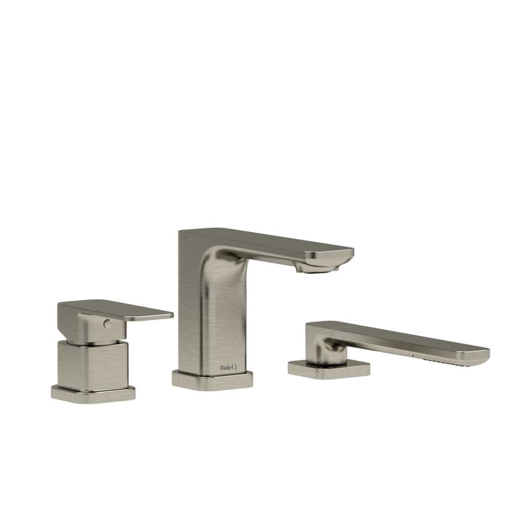 Riobel TEQ10BN Equinox 3-Hole Deck Mount Tub Filler Trim - Brushed Nickel
