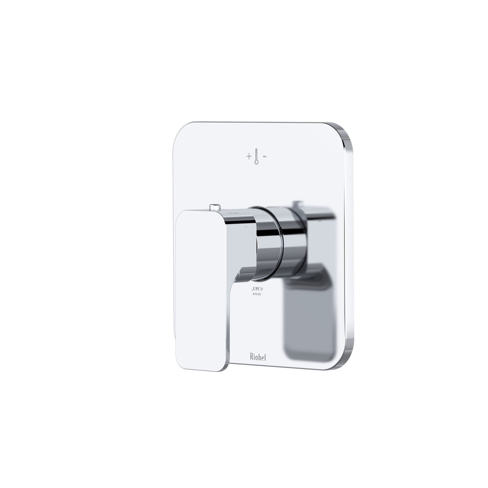 Riobel TEQ13W1LMC Equinox 3/4" Thermostatic Trim Without Volume Control - Chrome
