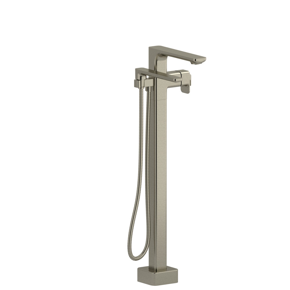 Riobel TEQ39BN Equinox Thermostatic Single Hole Floor Mount Tub Filler Trim - Brushed Nickel