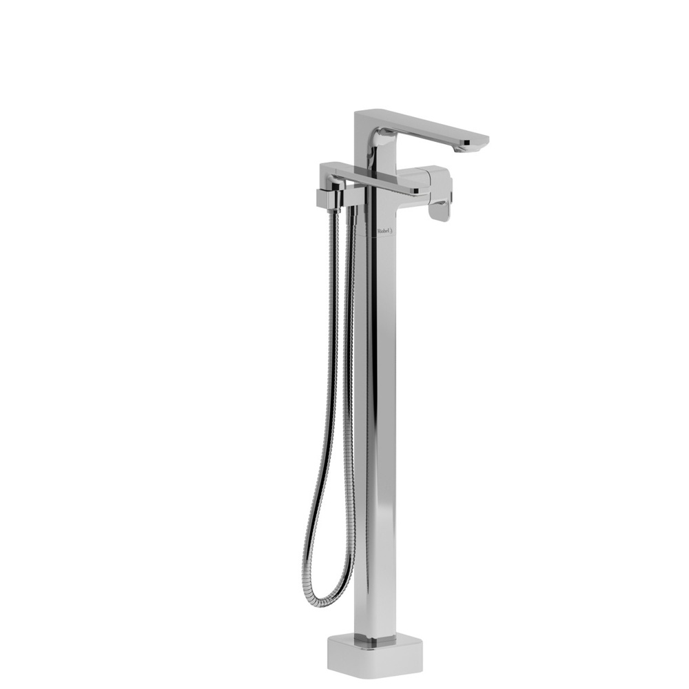 Riobel TEQ39C Equinox Thermostatic Single Hole Floor Mount Tub Filler Trim - Chrome
