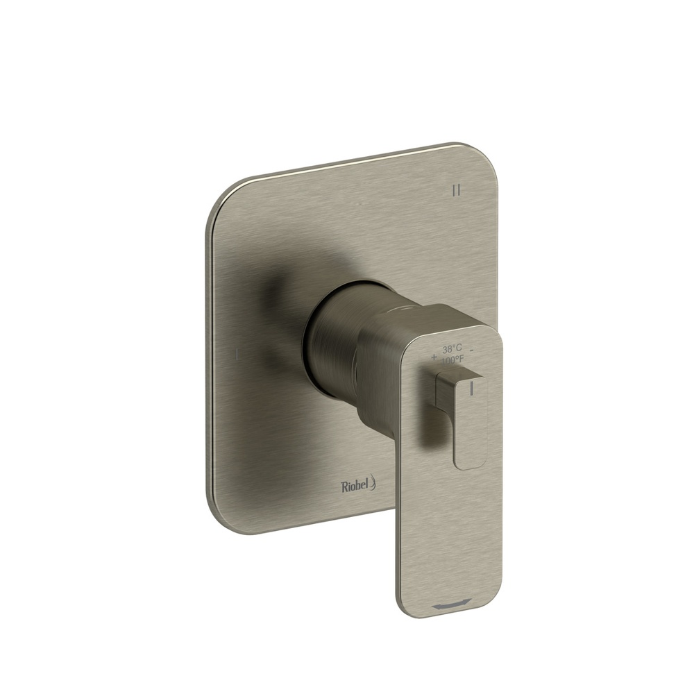 Riobel TEQ45BN Equinox 1/2" Therm & Pressure Balance Trim With 5 Functions - Brushed Nickel