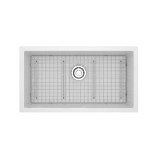 Riobel FAUM3318WH Fonsa 33" Quartz Single Bowl Undermount Kitchen Sink - White (WH)