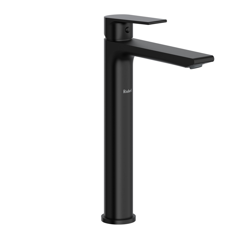 Riobel FRL01BK Fresk Single Handle Tall Lavatory Faucet - Black