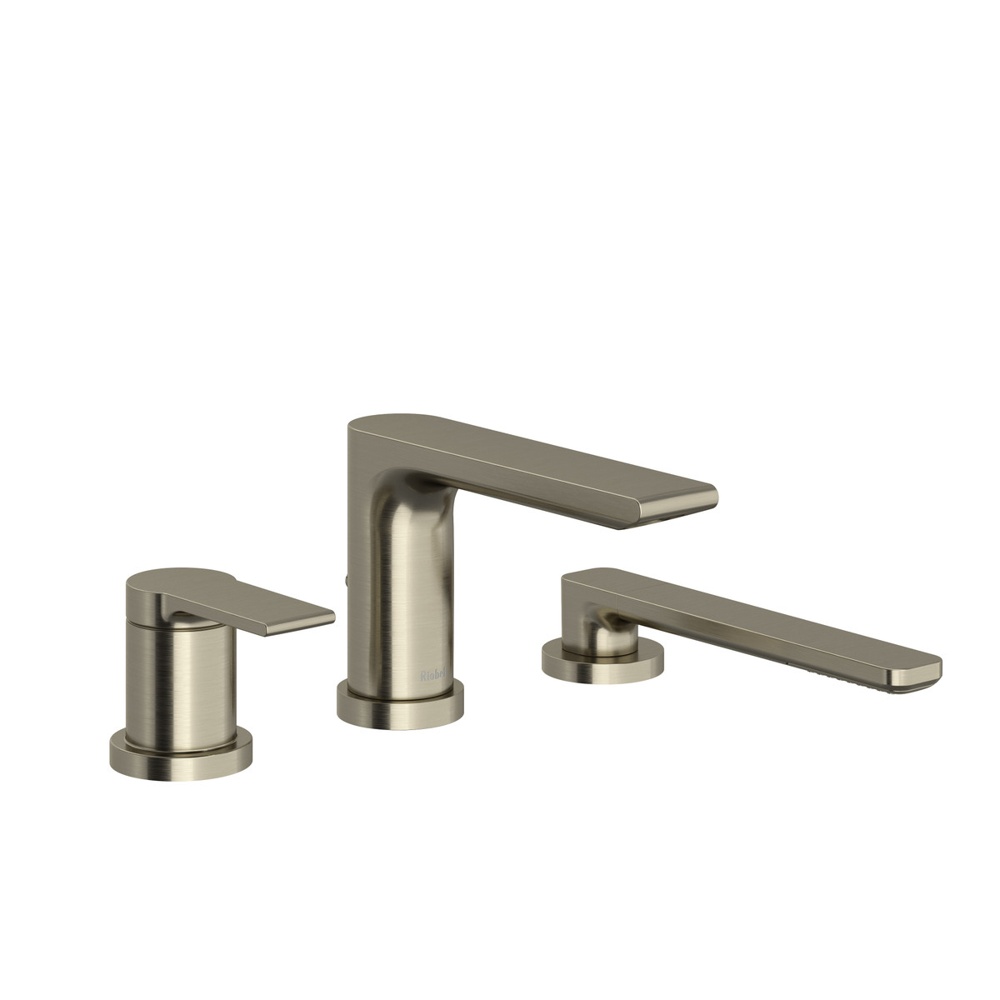 Riobel TFR10BN Fresk 3-Hole Deck Mount Tub Filler Trim - Brushed Nickel