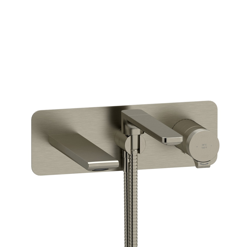 Riobel TFR21BN Fresk Wall Mount Thermostatic/Pressure Balance Tub Filler Trim - Brushed Nickel