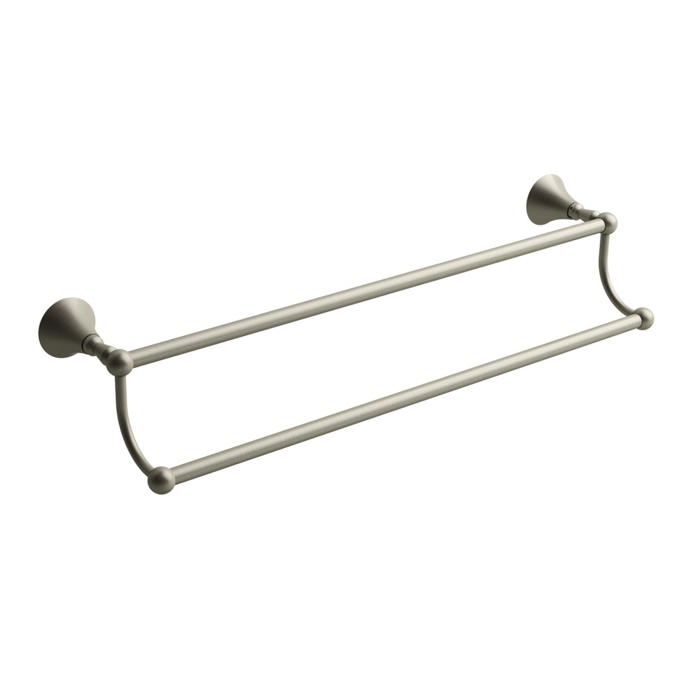 Riobel HU6BN Hudson Double 24" Towel Bar - Brushed Nickel