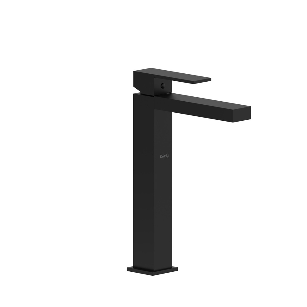 Riobel UL01BK Kubik Single Handle Tall Lavatory Faucet - Black