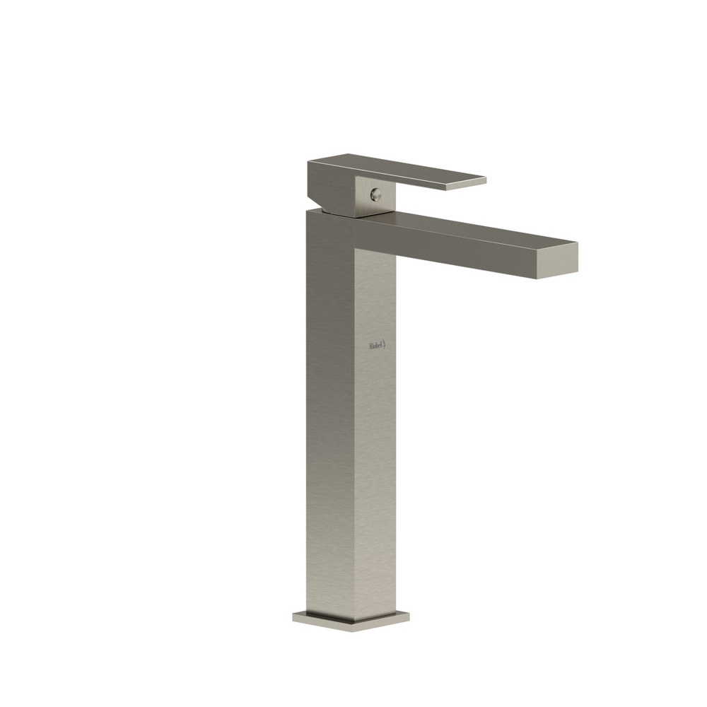 Riobel UL01BN Kubik Single Handle Tall Lavatory Faucet - Brushed Nickel
