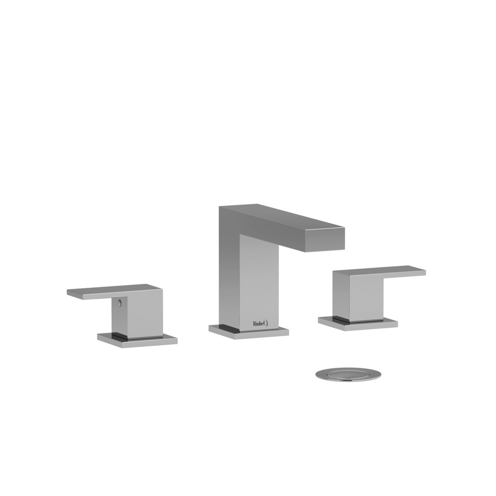 Riobel US08C Kubik Widespread Lavatory Faucet - Chrome