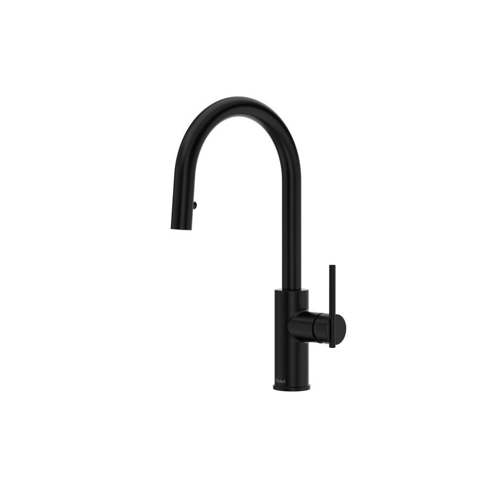 Riobel LT101BK Lateral Pull-Down Kitchen Faucet With Single Spray - Black