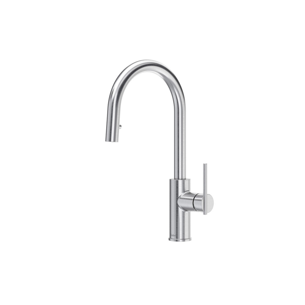 Riobel LT101SS Lateral Pull-Down Kitchen Faucet With Single Spray - Stainless Steel