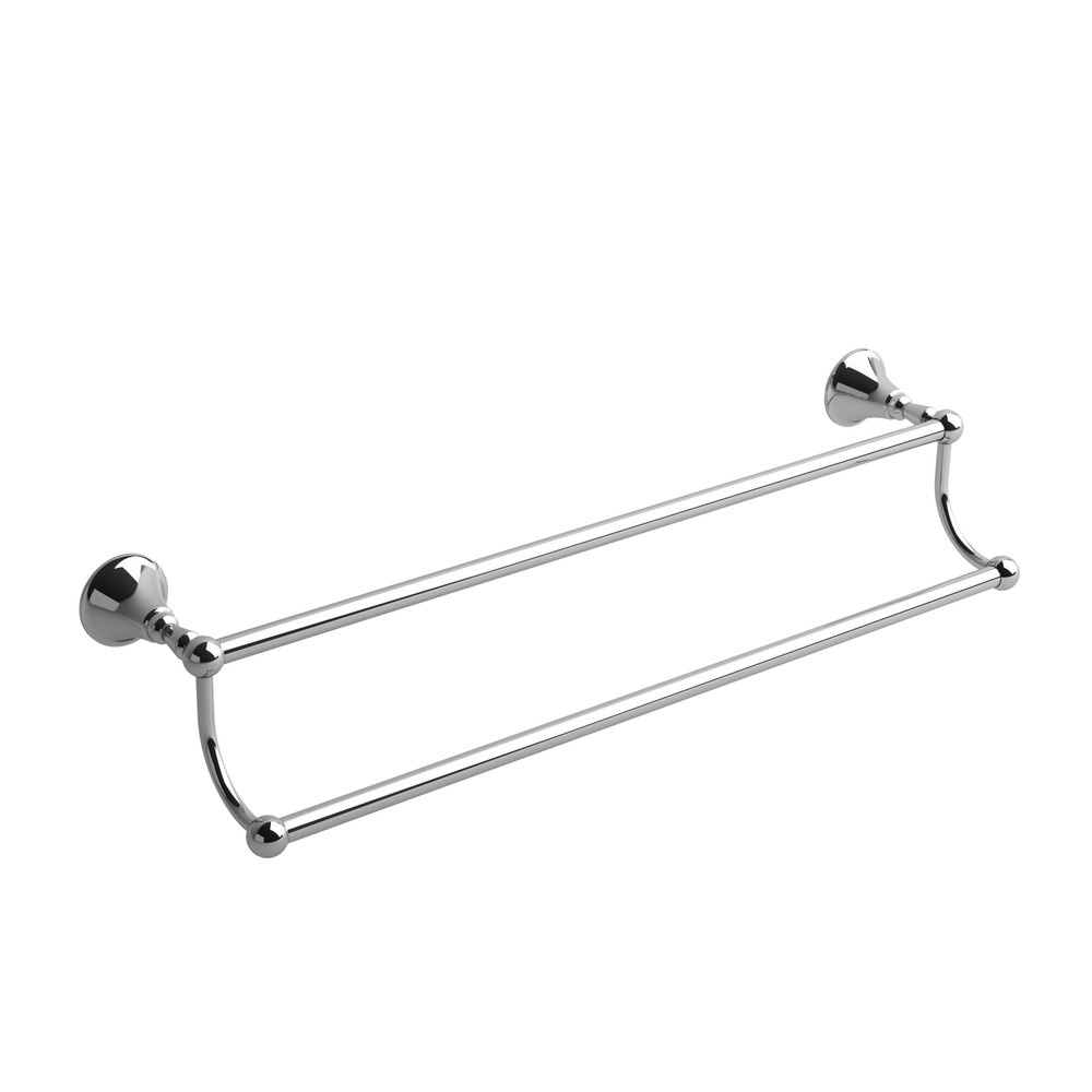 Riobel MM6C Momenti Double 24" Towel Bar - Chrome
