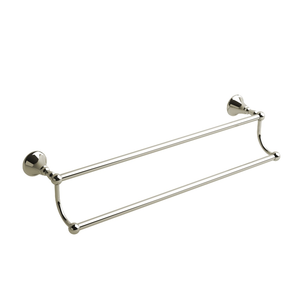 Riobel MM6PN Momenti Double 24" Towel Bar - Polished Nickel