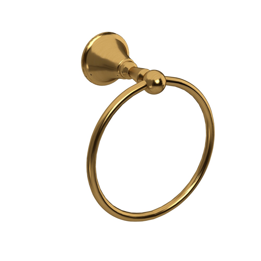 Riobel MM7BG Momenti Towel Ring - Brushed Gold