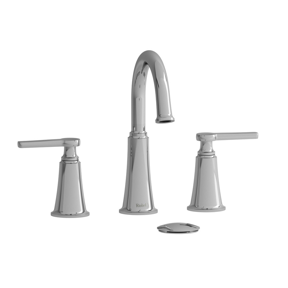 Riobel MMRD08JC Momenti Widespread Lavatory Faucet With C-Spout - Chrome