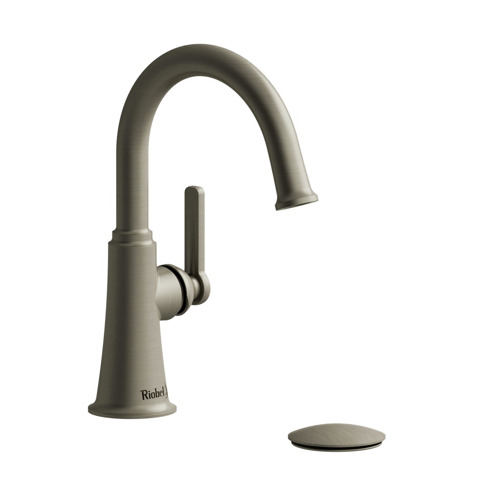 Riobel MMRDS01JBN Momenti Single Handle Lavatory Faucet With C-Spout - Brushed Nickel