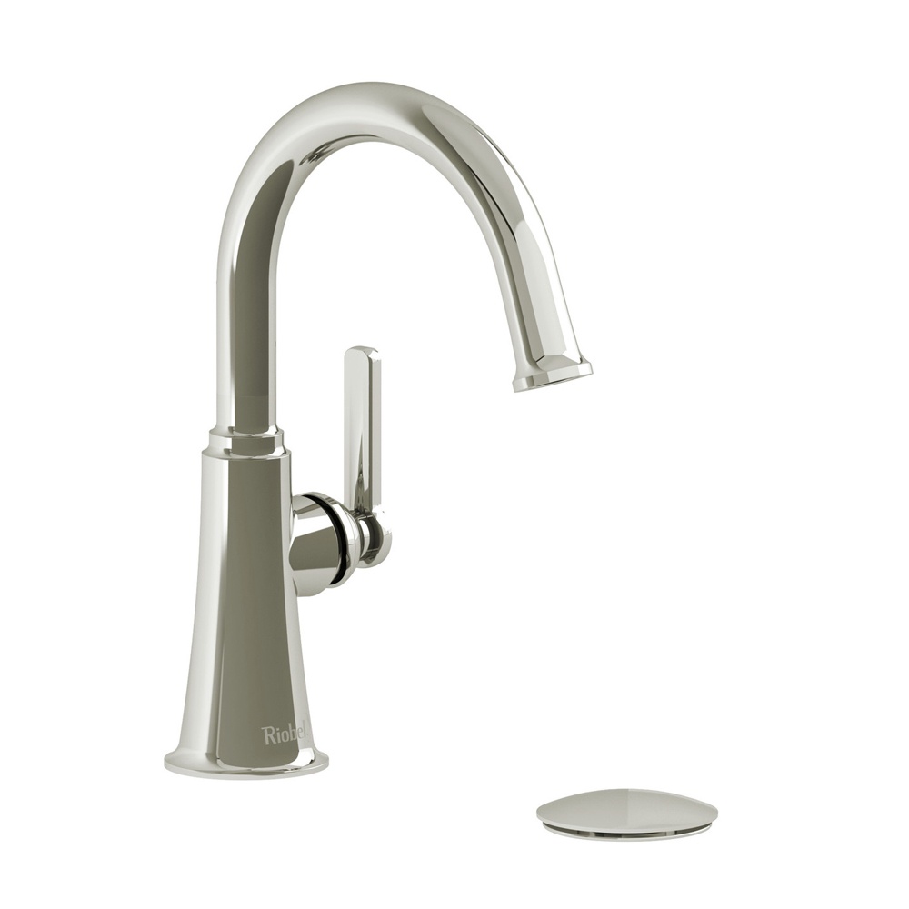 Riobel MMRDS01JPN Momenti Single Handle Lavatory Faucet With C-Spout - Polished Nickel