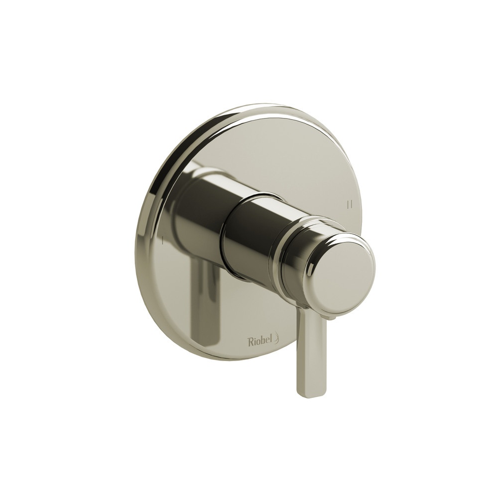 Riobel TMMRD44JPN Momenti 1/2" Therm & Pressure Balance Trim With 2 Functions - Polished Nickel