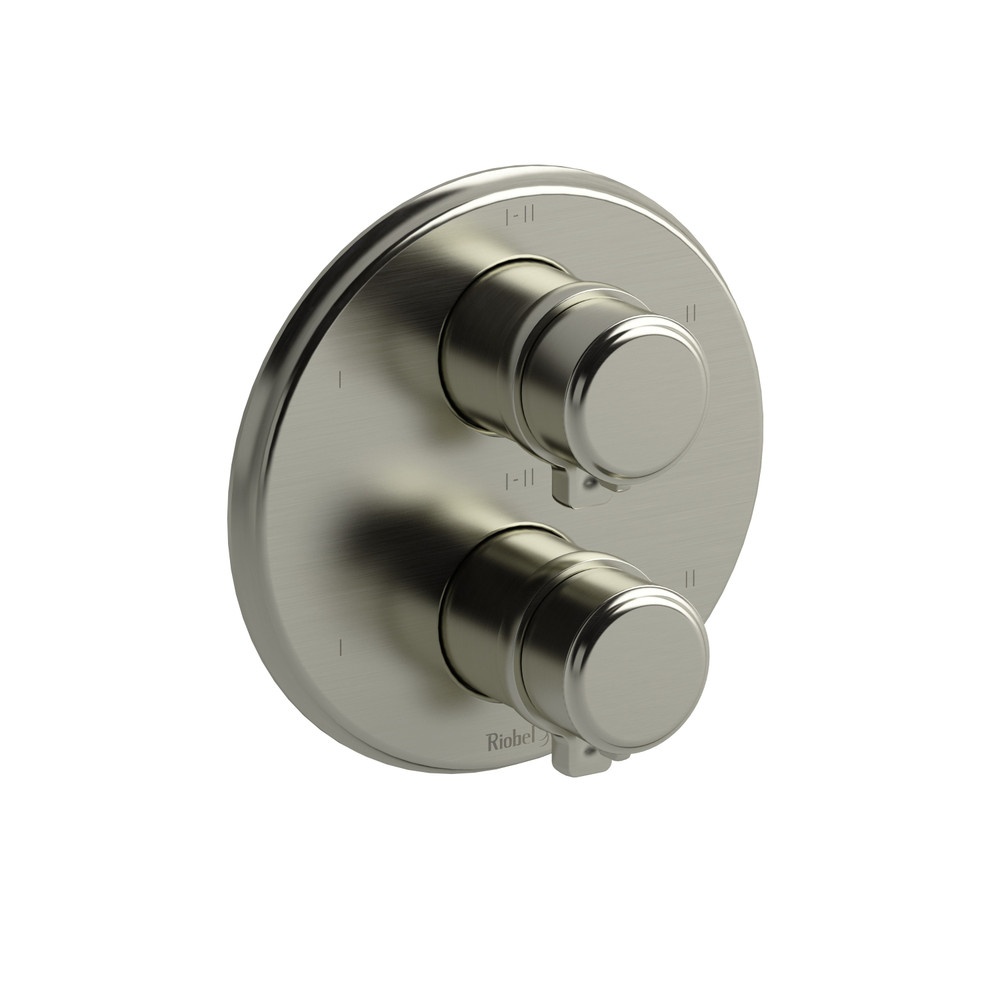 Riobel TMMRD46JBN Momenti 3/4" Therm & Pressure Balance Trim With 6 Functions - Brushed Nickel