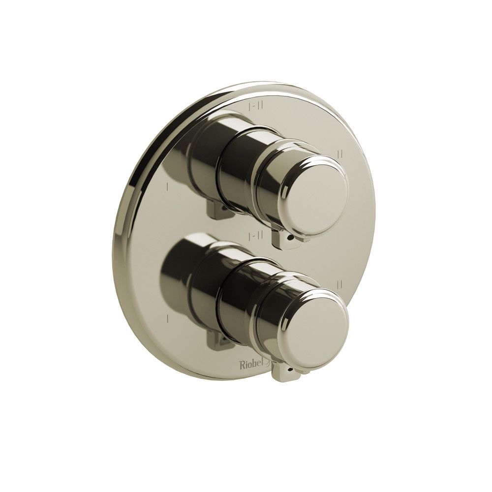 Riobel TMMRD46JPN Momenti 3/4" Therm & Pressure Balance Trim With 6 Functions - Polished Nickel