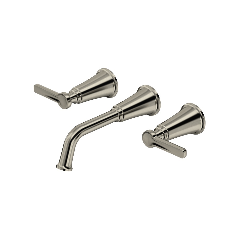 Riobel TMMSQ03JBN Momenti Wall Mount Lavatory Faucet Trim - Brushed Nickel
