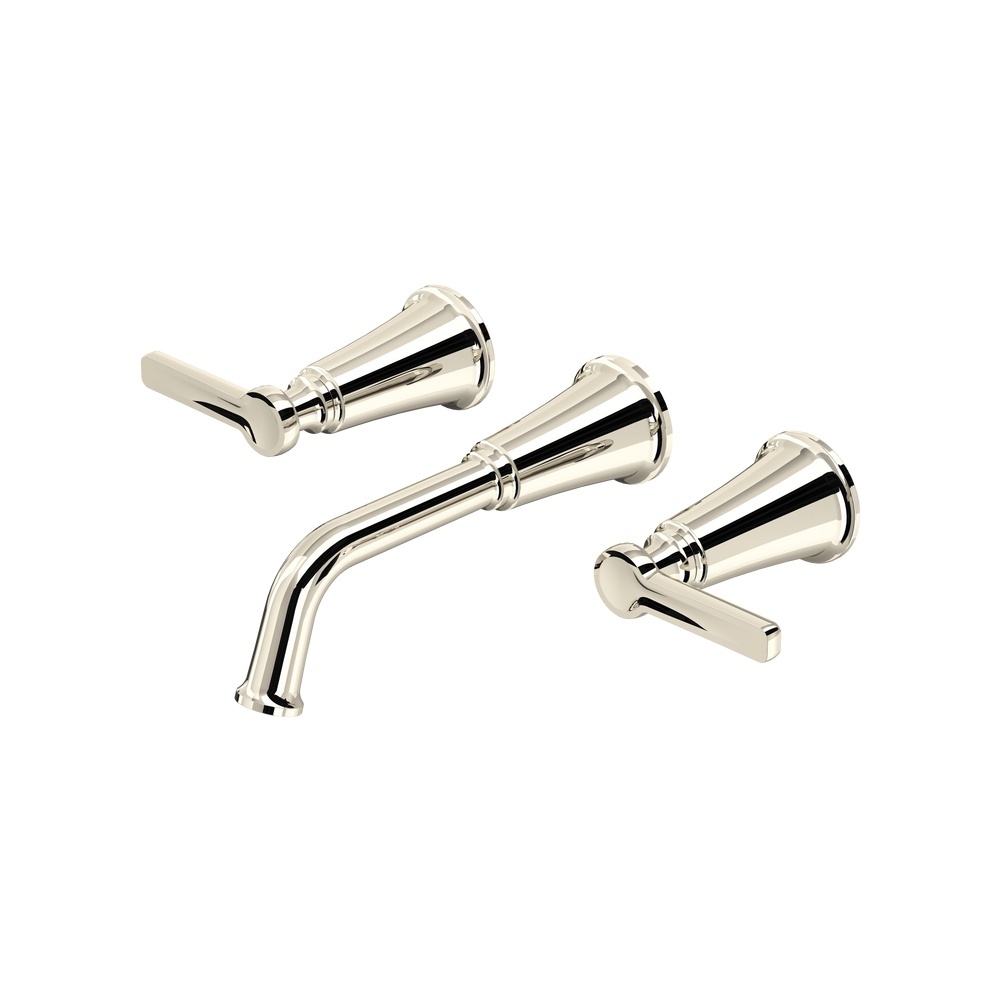 Riobel TMMSQ03JPN Momenti Wall Mount Lavatory Faucet Trim - Polished Nickel