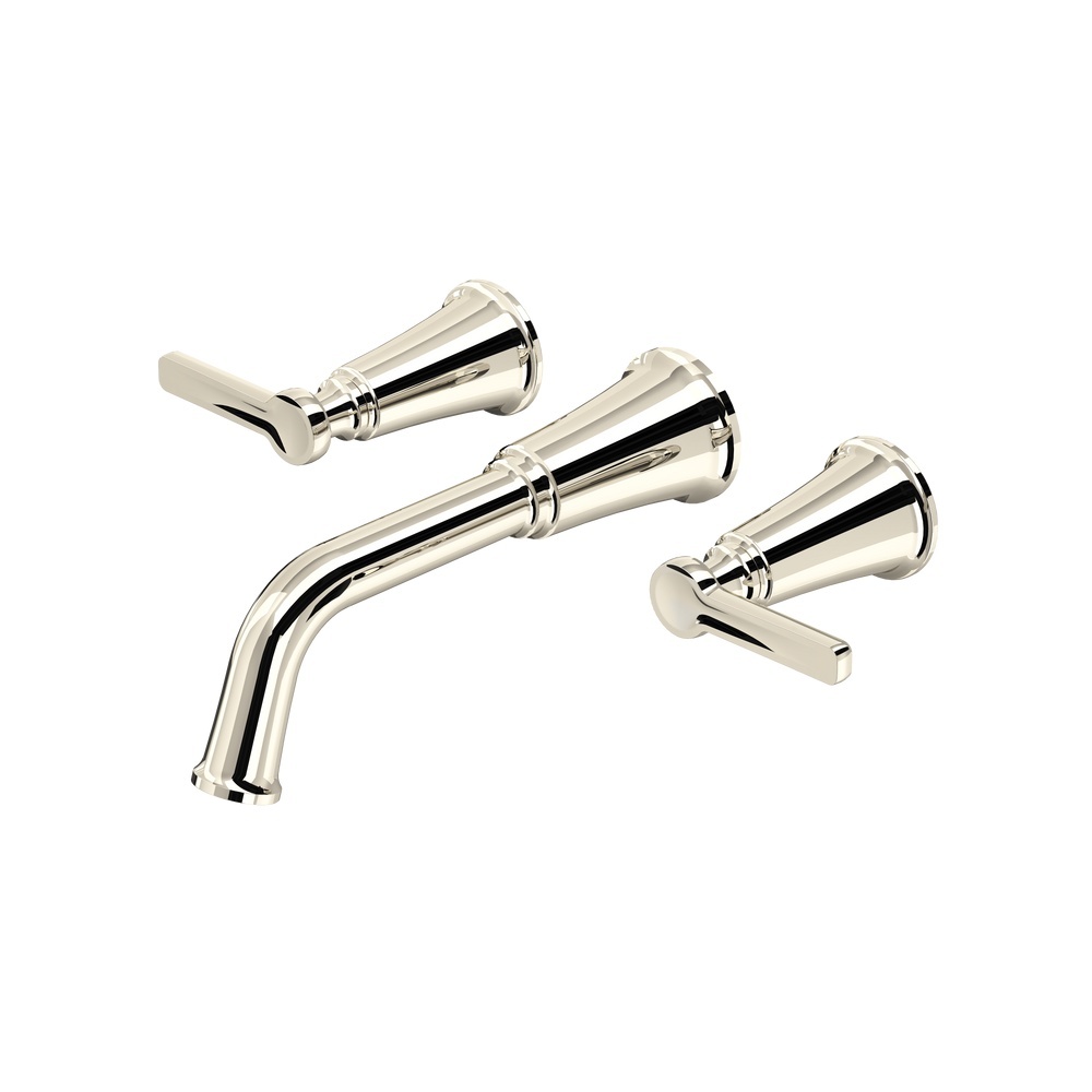 Riobel TMMSQ05JPN Momenti Wall Mount Tub Filler Trim - Polished Nickel
