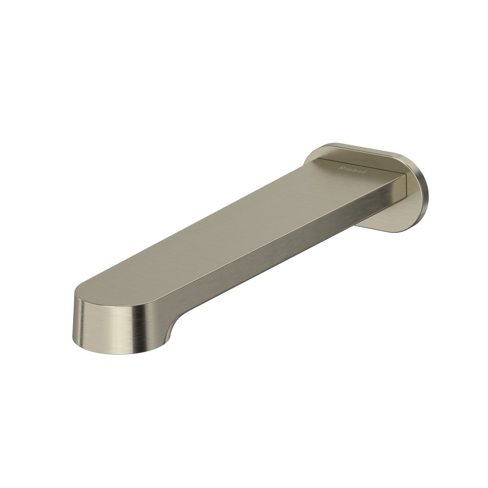 Riobel NB80BN Nibi Wall Mount Tub Spout - Brushed Nickel