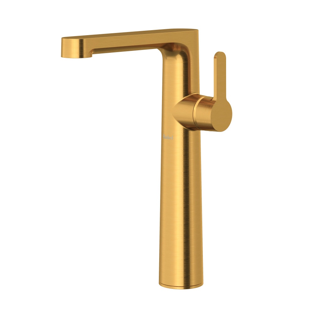 Riobel NBL01BG Nibi Single Handle Tall Lavatory Faucet - Brushed Gold