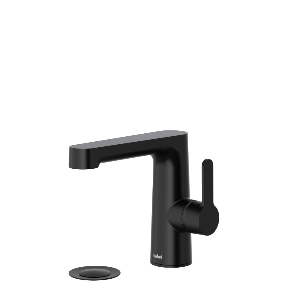 Riobel NBS01SHBK Nibi Single Handle Lavatory Faucet With Side Handle - Black