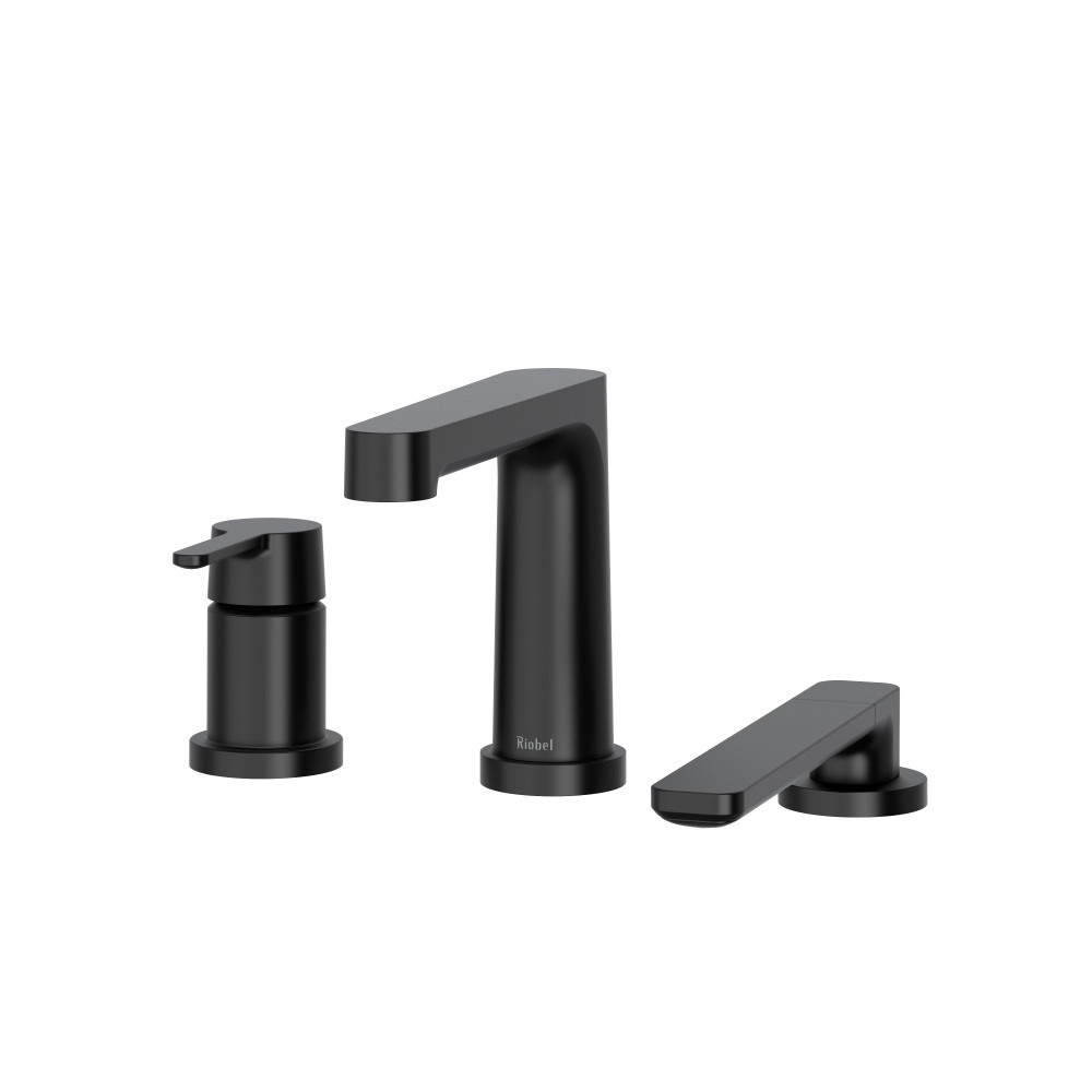 Riobel TNB10BK Nibi 3-Hole Deck Mount Tub Filler Trim - Black