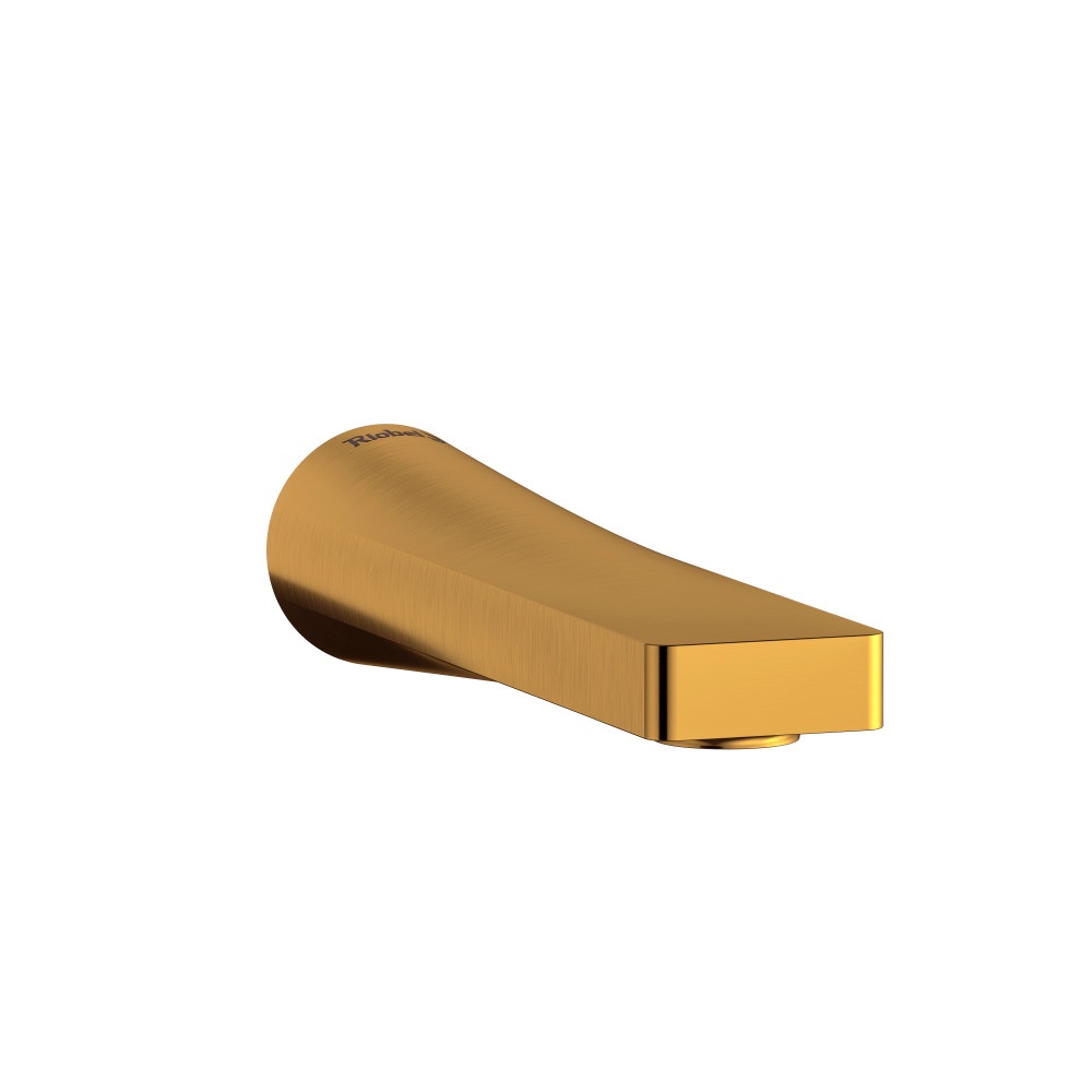 Riobel OD80BG Ode Wall Mount Tub Spout - Brushed Gold