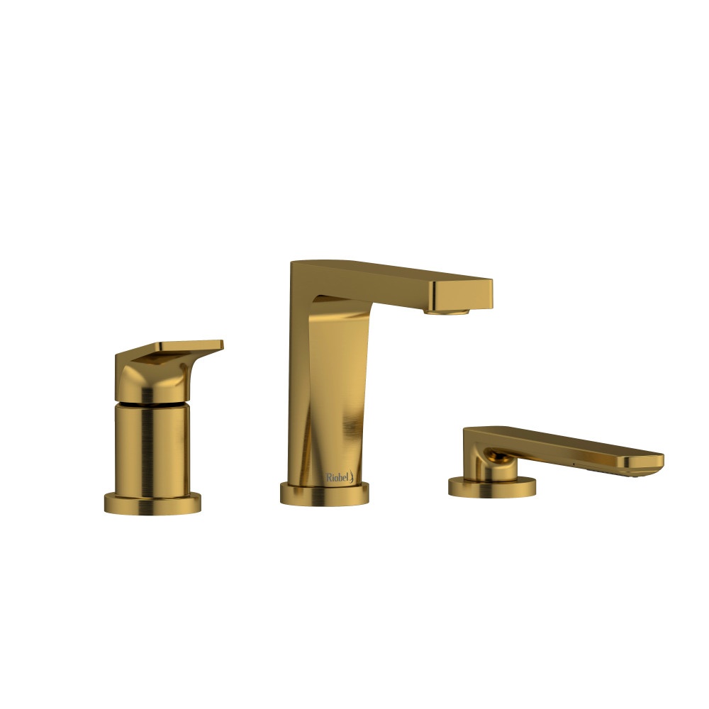 Riobel TOD10BG Ode 3-Hole Deck Mount Tub Filler Trim - Brushed Gold