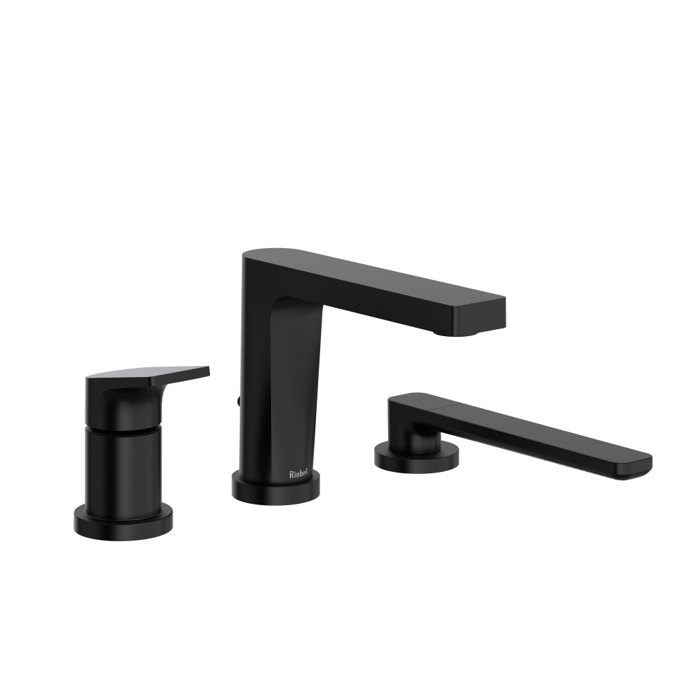Riobel TOD10BK Ode 3-Hole Deck Mount Tub Filler Trim - Black