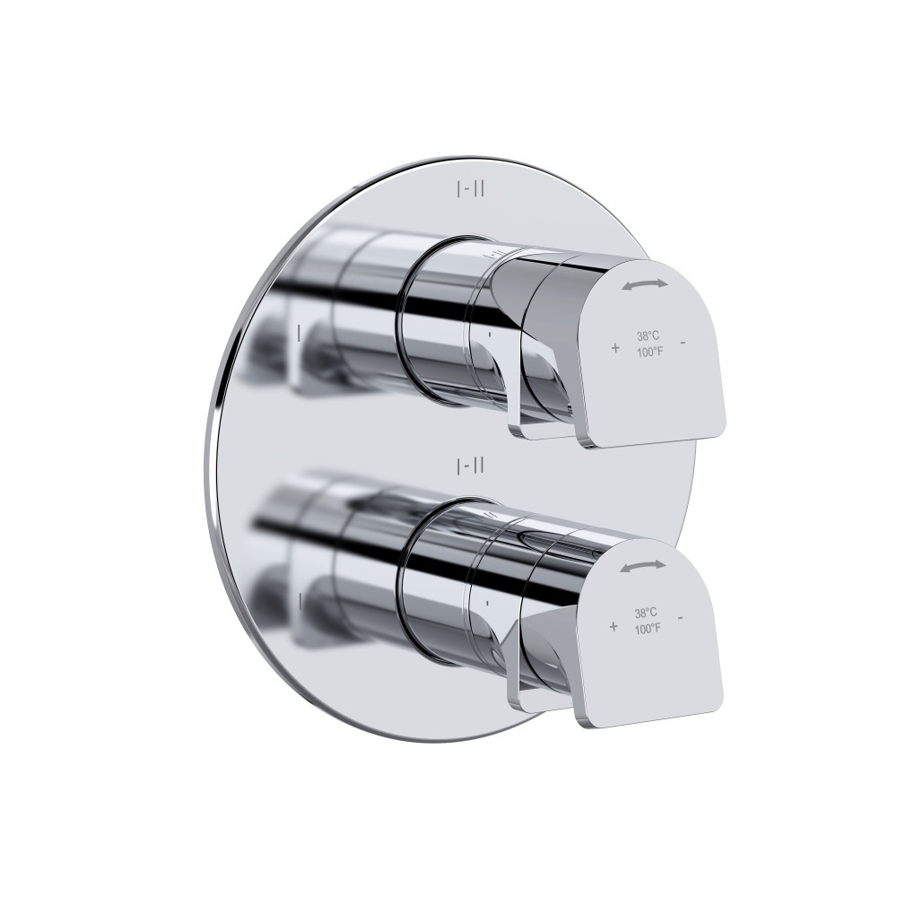 Riobel TOD46C Ode 3/4" Therm & Pressure Balance Trim With 6 Functions - Chrome