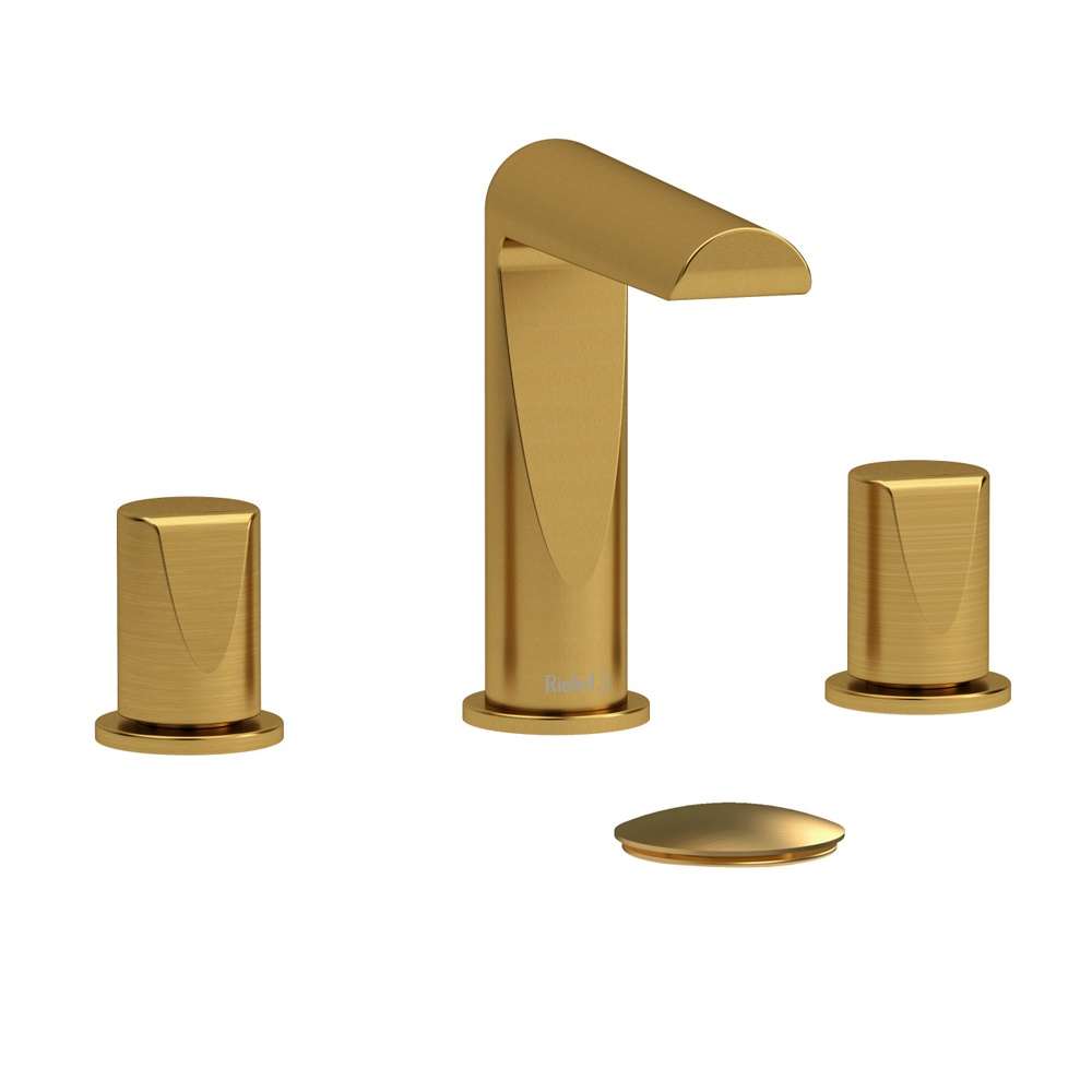 Riobel PB08BG Parabola Widespread Lavatory Faucet - Brushed Gold