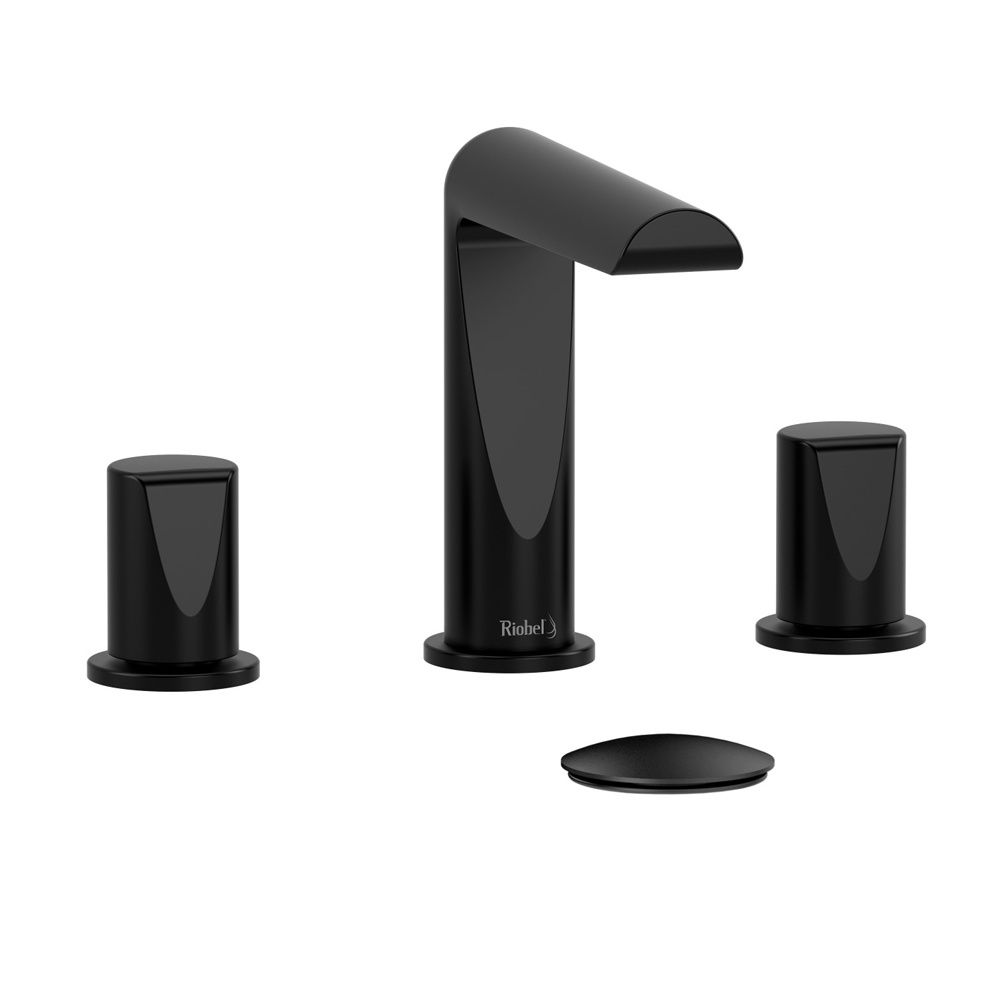 Riobel PB08BK Parabola Widespread Lavatory Faucet - Black