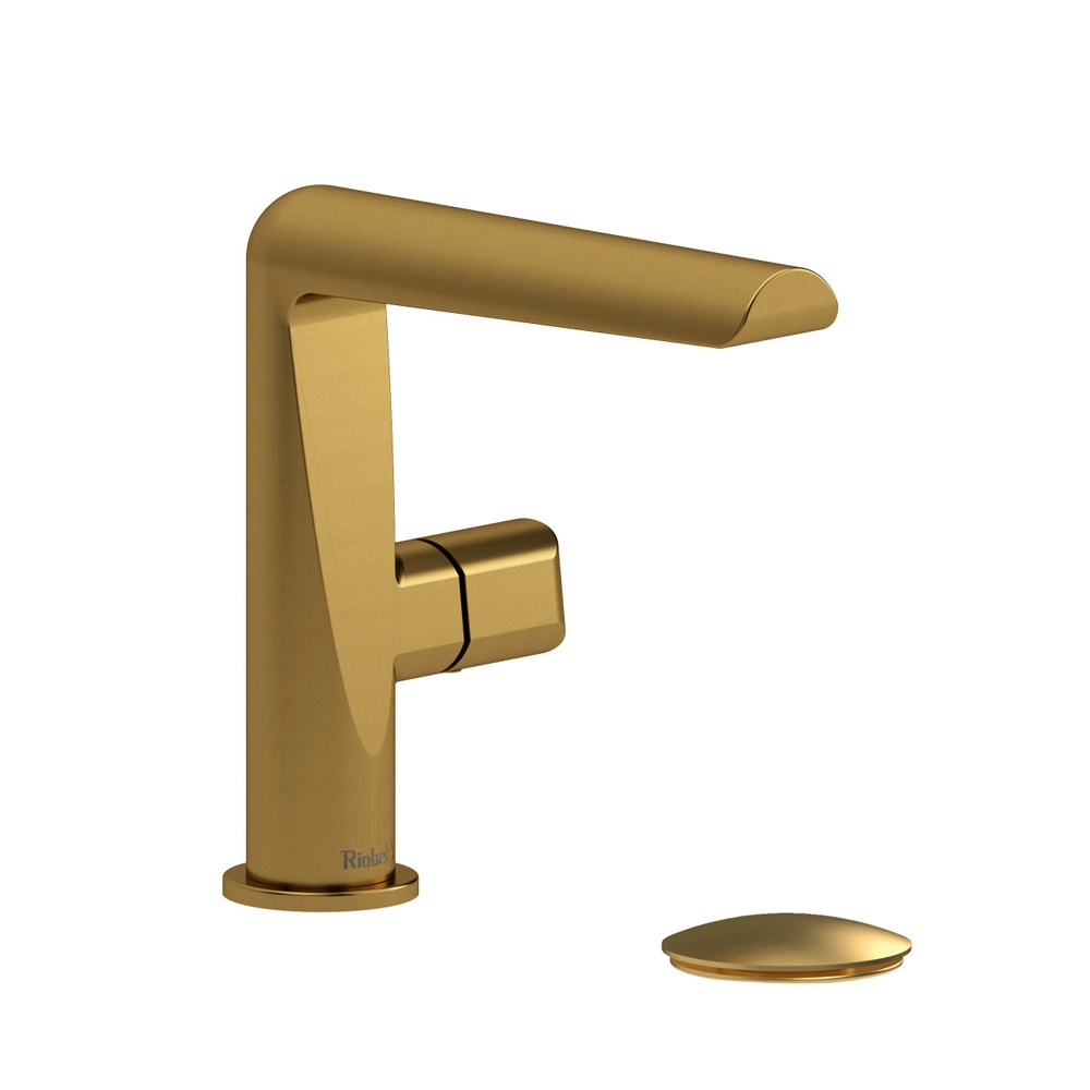 Riobel PBS01BG Parabola Single Handle Lavatory Faucet - Brushed Gold
