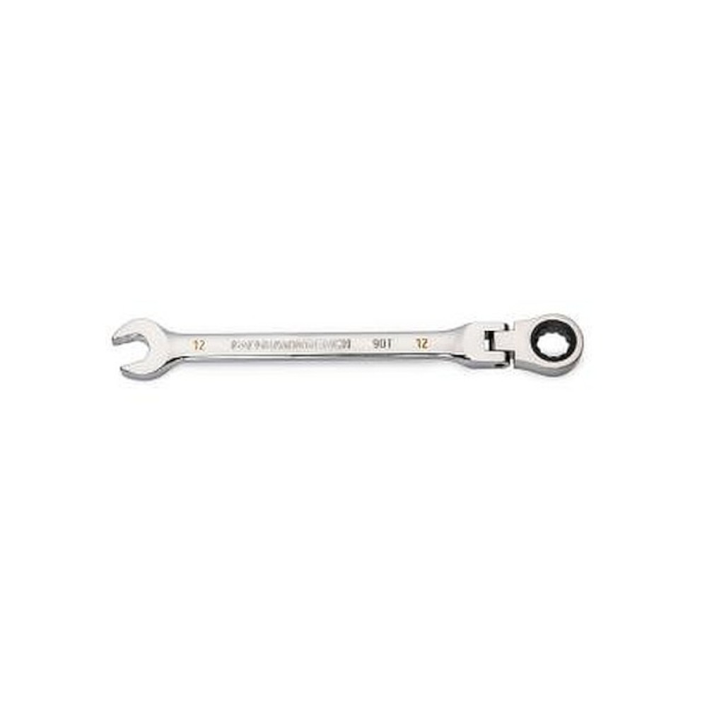 GearWrench 86712 12mm 90-Tooth 12-Point Flex Head Ratcheting Combination Wrench