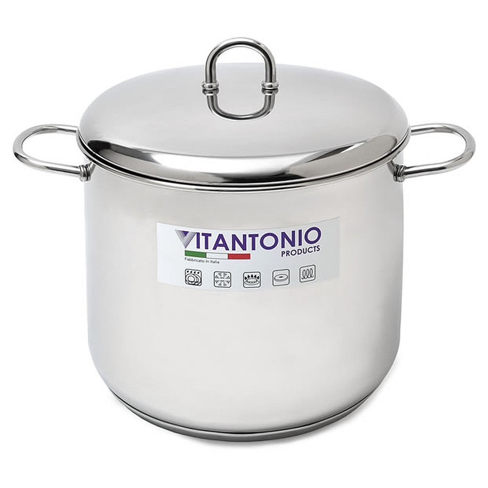 Vitantonio 1703606 26cm Stock Pot - Stainless Steel