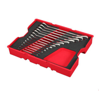Milwaukee 48-22-0157 SAE Ratcheting Combination Wrench Set with Tray for PACKOUT™ Drawers, 15 Pack