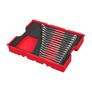Milwaukee 48-22-0154 Metric Combination Wrench Set with Tray for PACKOUT™ Drawers, 15 Pack