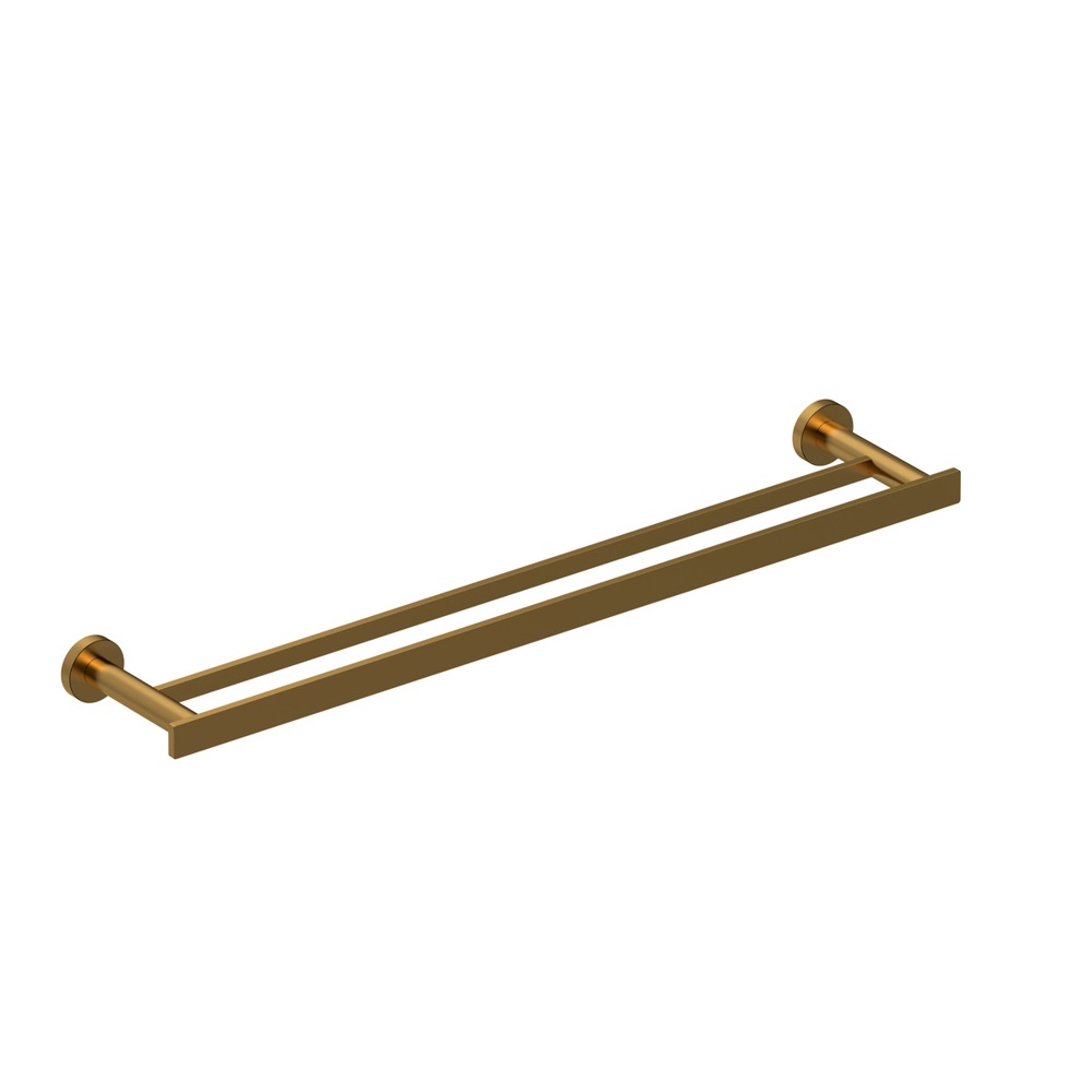 Riobel PX6BG Paradox Double 24" Towel Bar - Brushed Gold