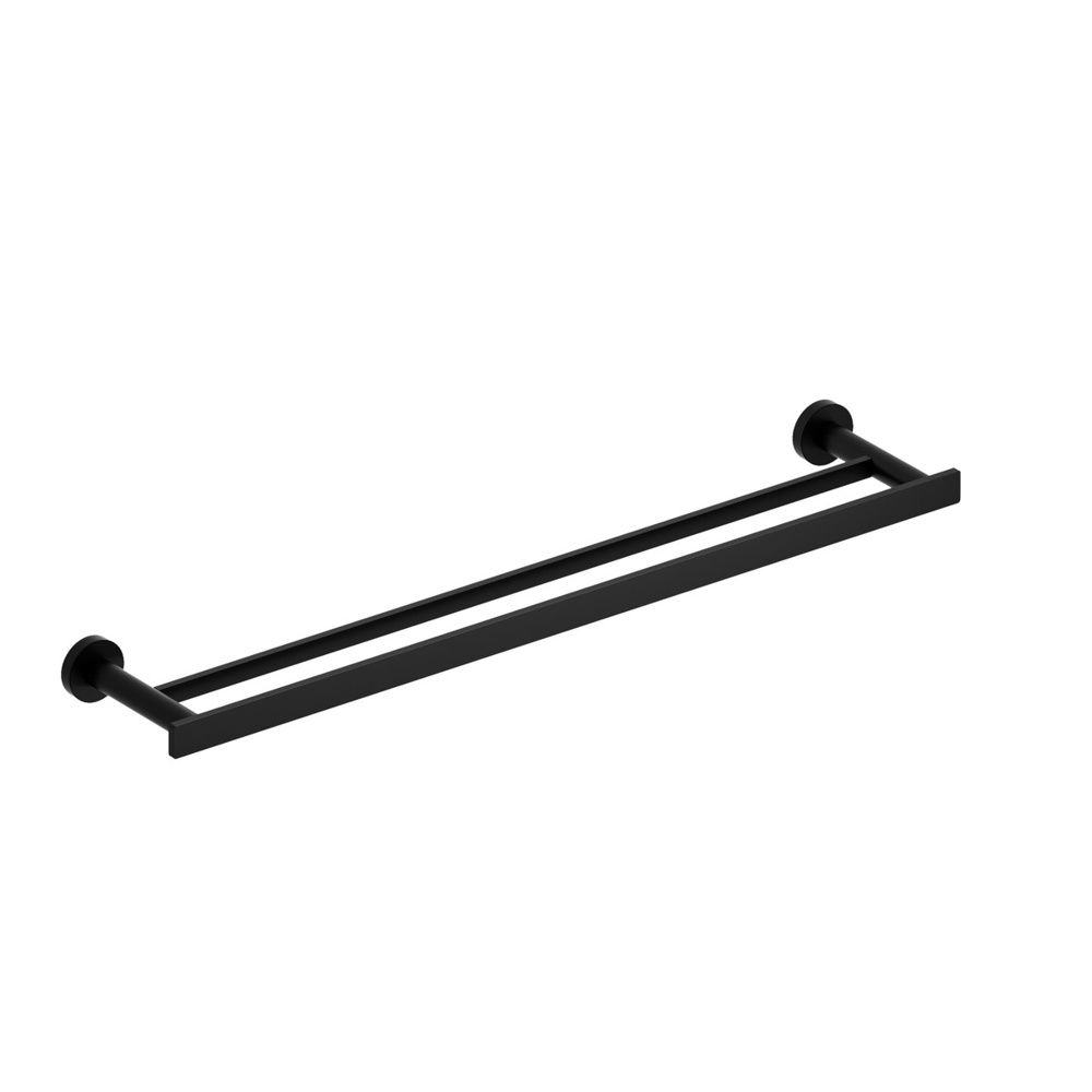 Riobel PX6BK Paradox Double 24" Towel Bar - Black