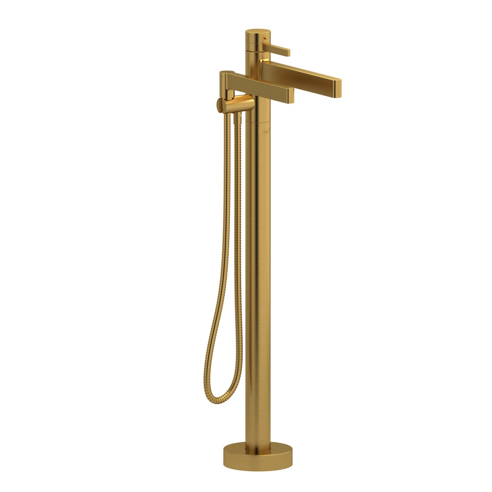 Riobel TPX39BG Paradox Thermostatic Single Hole Floor Mount Tub Filler Trim - Brushed Gold