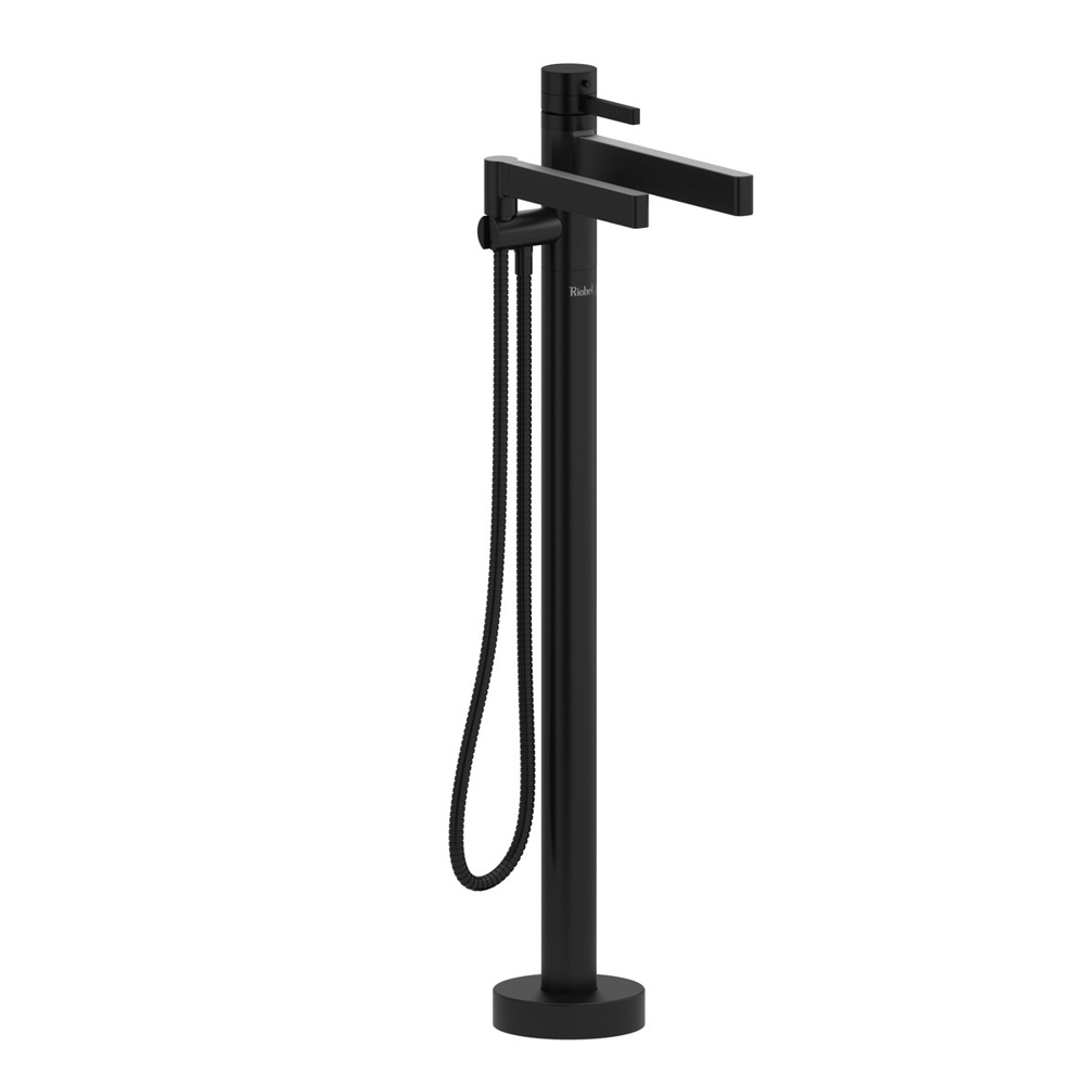 Riobel TPX39BK Paradox Thermostatic Single Hole Floor Mount Tub Filler Trim - Black